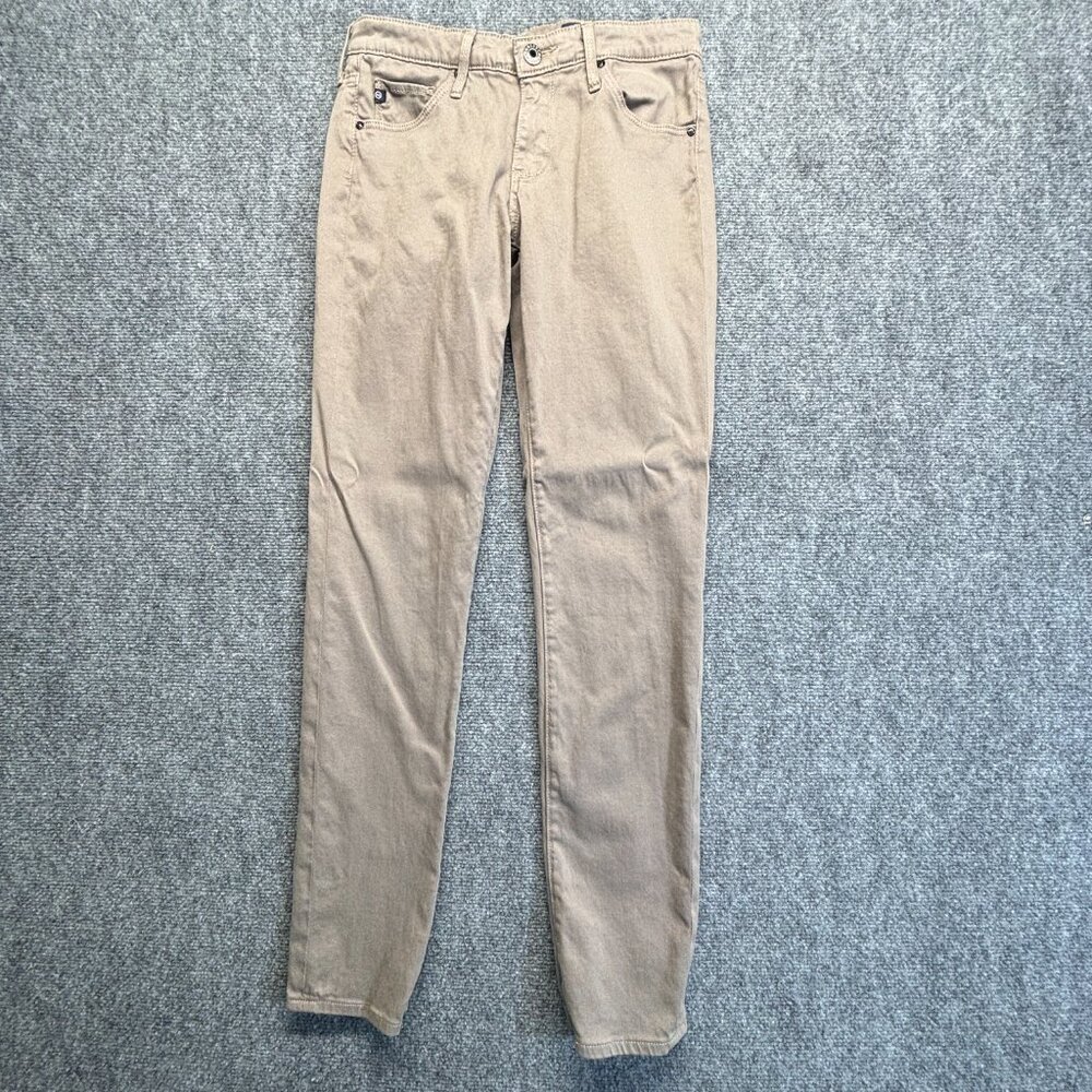 AG Adriano Goldschmied The Stilt Cigarette Leg Pants Womens 27R Taupe